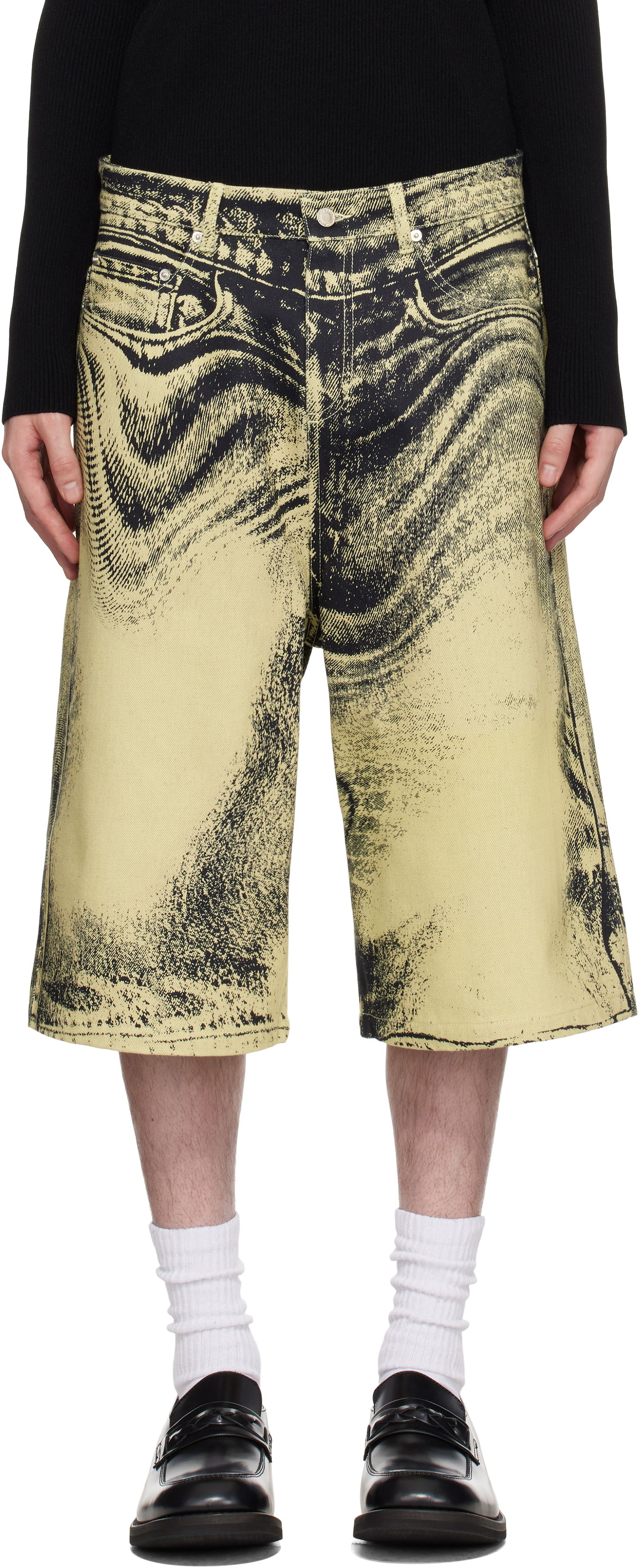 Šortky Camper CAMPERLAB Distorted Denim Shorts Žltá | AU00007-005, 0