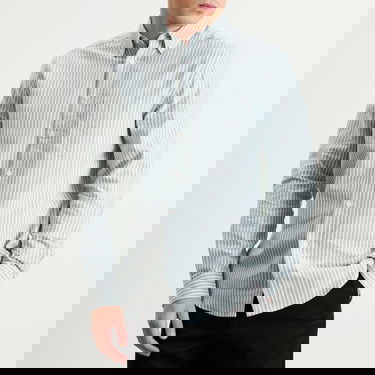 Košeľa Portuguese Flannel Belavista Stripe Button Down Oxford Shirt Zelené | AW250010-WBL, 5