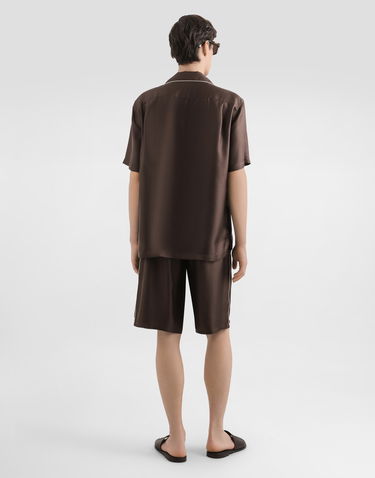 Šortky Dolce & Gabbana Dolce & Gabbana Silk Twill Shorts Hnedá | GV5MAZFU10SM1213, 2