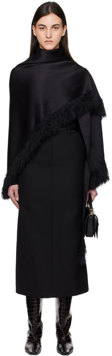 Sukňa TOTEME TOTEME Fringe Shawl Čierna | 251-WSC4504-FB0344, 0