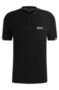 Slim-Fit Knit Polo with Moisture Management