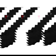 3 Pack A Heart Ribbed Socks