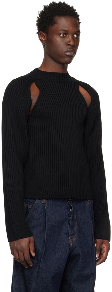 Sveter Jean Paul Gaultier Cutout Ribbed Sweater Čierna | 22/09-U-PL023-M038, 1