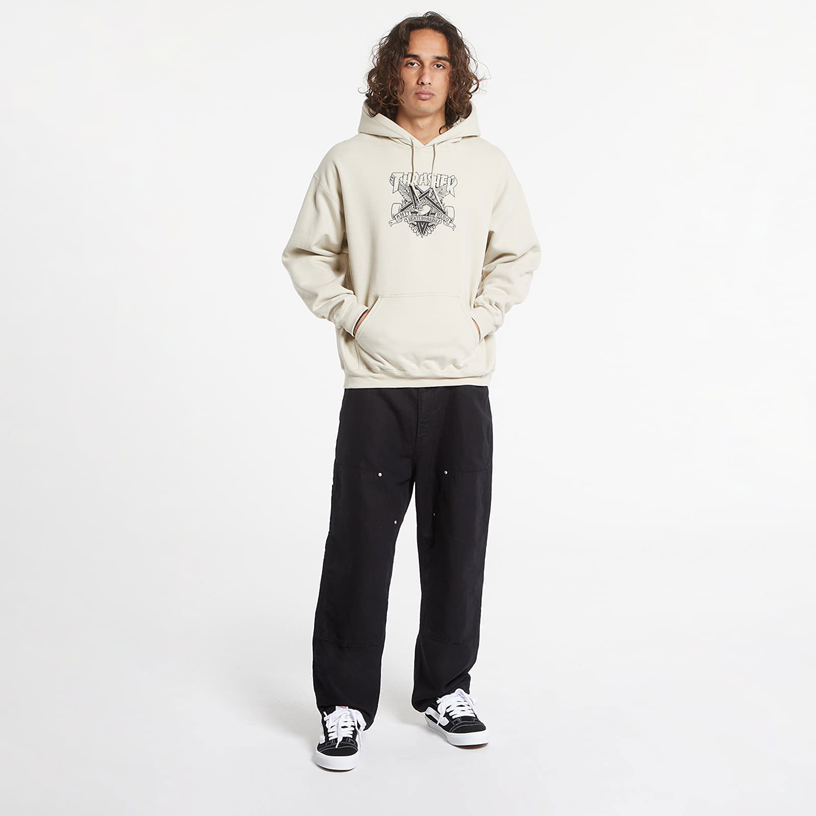 Sweatshirt Hood Eaglegram Sand