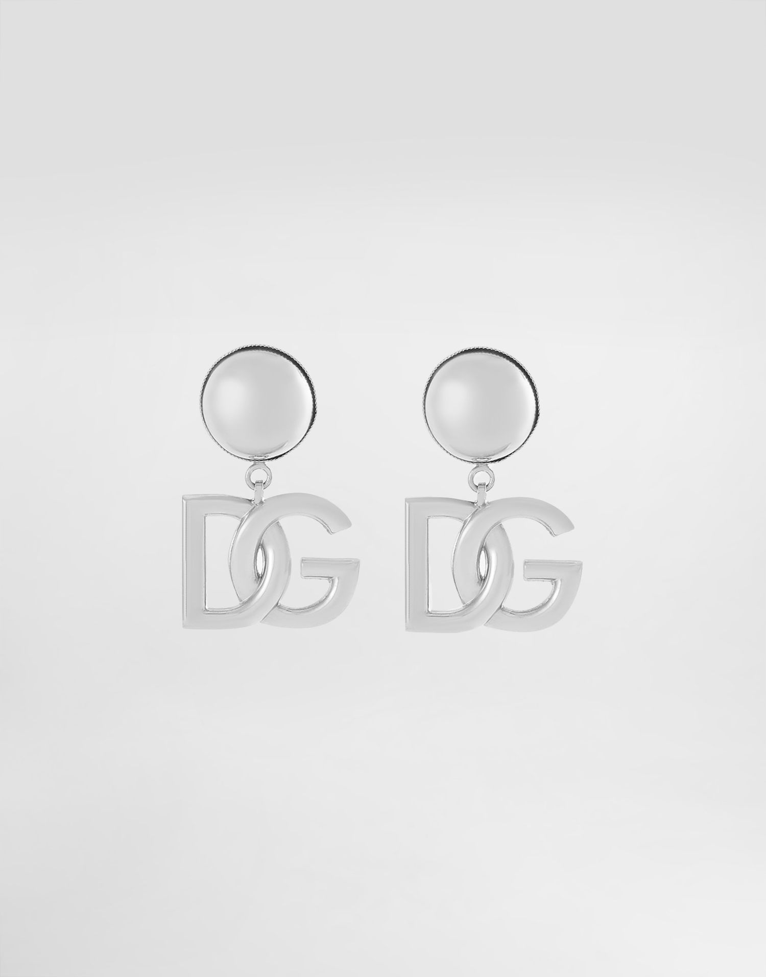 Náušnice Dolce & Gabbana Clip-on Metal Earrings with DG Logo Metalická | WEN6P6W111187655, 0