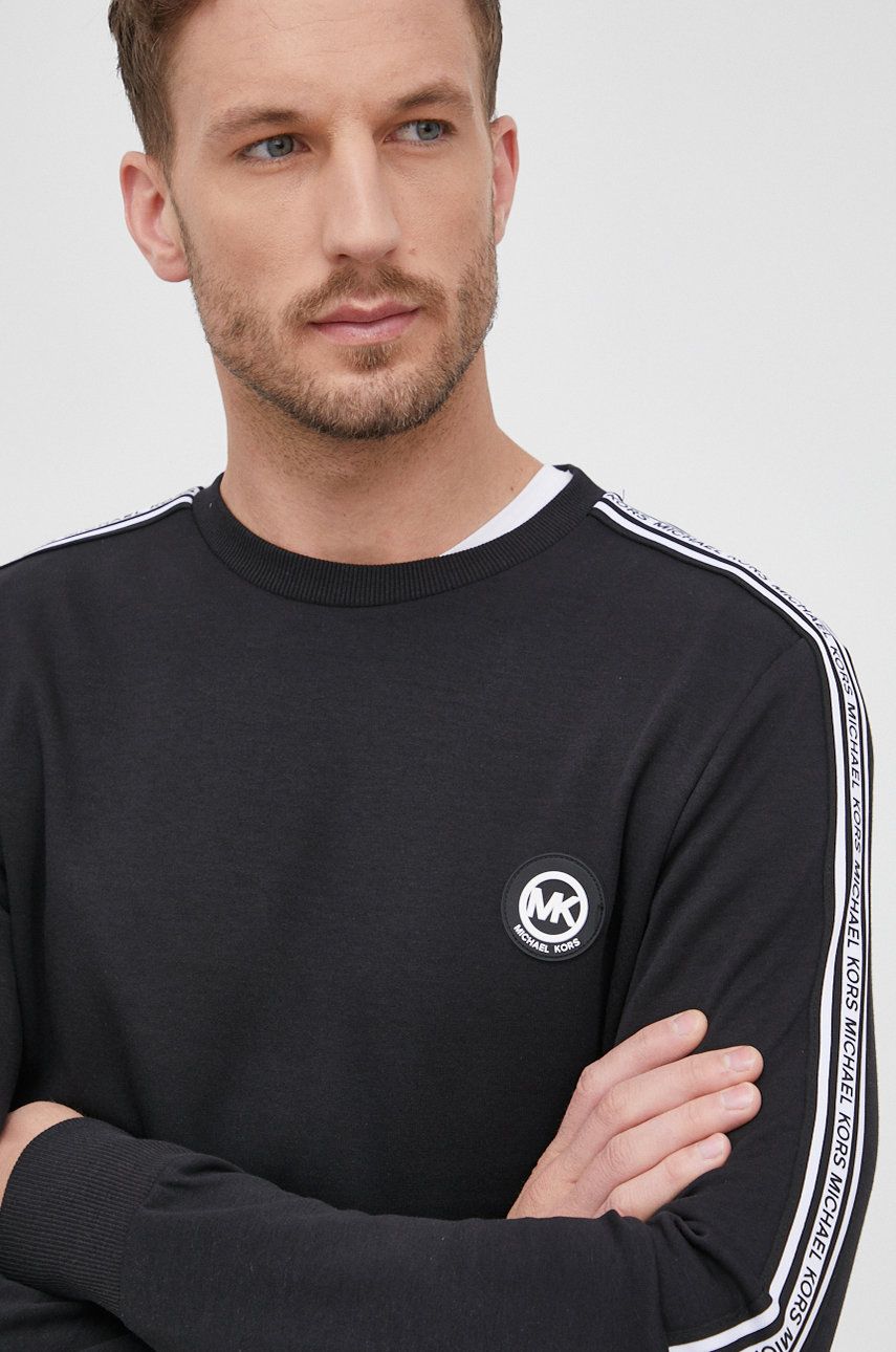Mikina Michael Kors Logo Tape Cotton Blend Sweatshirt Čierna | CS250QA5MF, 0