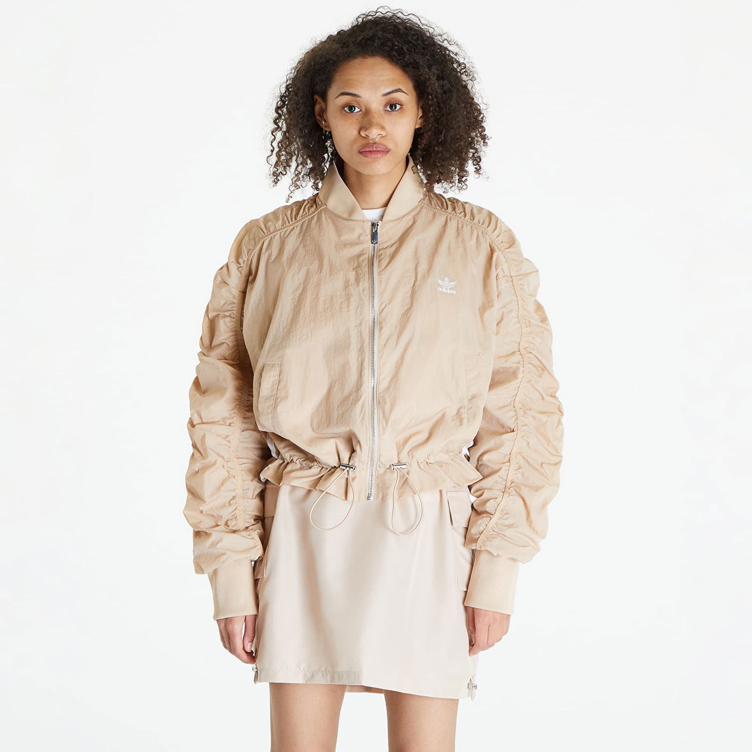 Bunda adidas Originals Lightweight Bomber Jacket Béžová Béžová | IY3422, 0