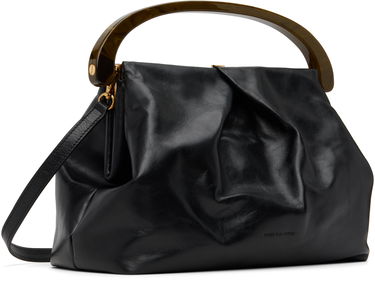 Kabelka Dries Van Noten Dries Van Noten Large Leather Top Handle Bag Čierna | 252-011525-195, 2