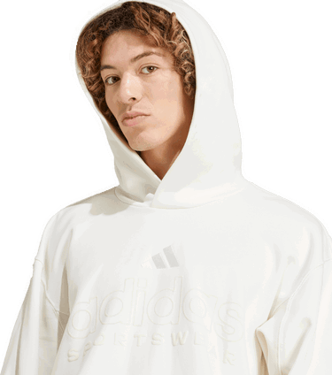 Mikina adidas Performance Fleece Graphic Hoodie Biela | IY6594, 4