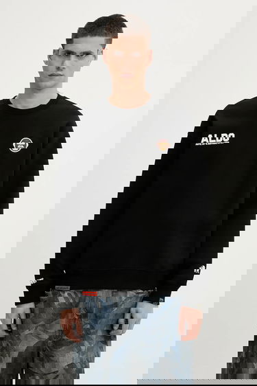 Mikina AAPE by A Bathing Ape Aaper Crew Neck Sweatshirt with graphic Čierna | AAPSWMB377XXN, 0