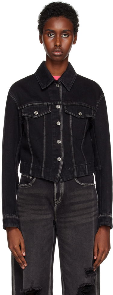 Bunda We11done We11done V-Line Denim Jacket Čierna | WD-DJ3-22-330-W-BK, 0