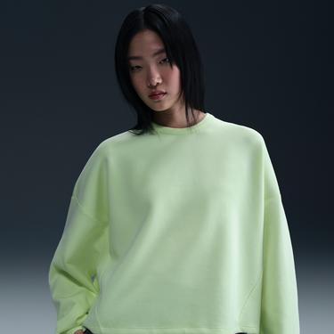 Sveter Nike 24.7 Impossibly Soft Dri-FIT Relaxed Fit Crewneck Sweatshirt Zelené | HQ8193-701, 2