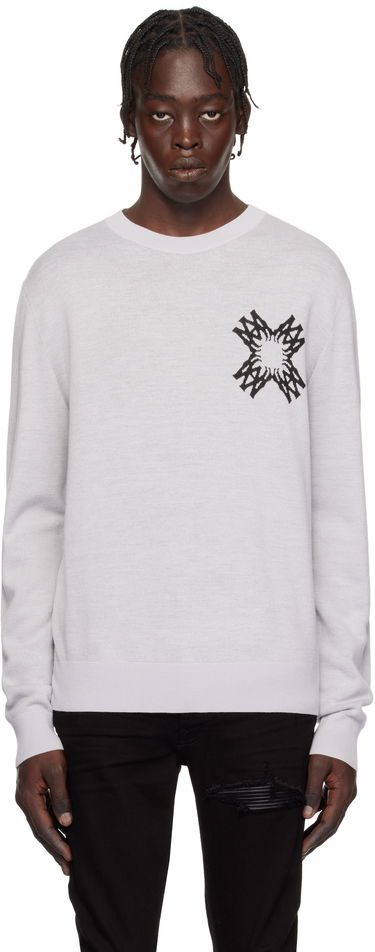 Sveter AMIRI Quad Star Knit Sweater Šedá | AMKNCW1072, 0