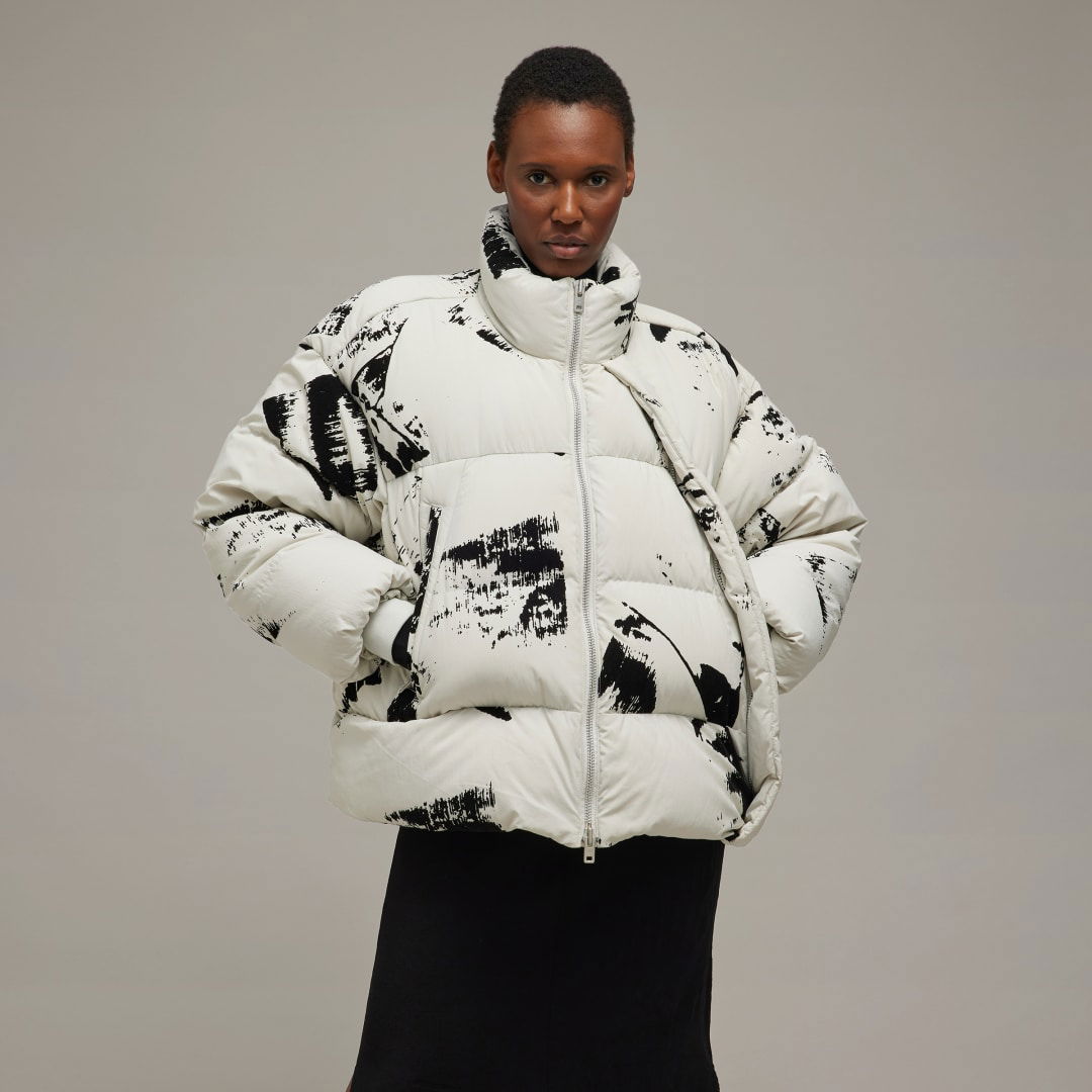 Graphic Print Puffer Jacket