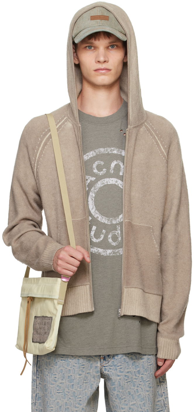 Taupe Raglan Sleeve Hoodie