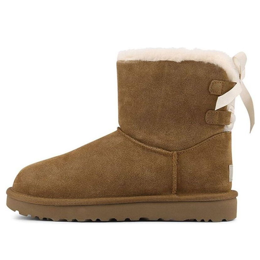 Tenisky a topánky UGG Mini Continuity Bow Fleece Lined Boots Hnedá | 1110705-CHE