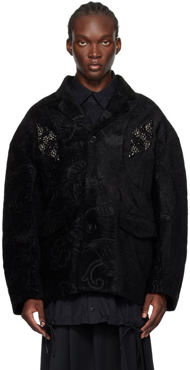 Bunda Simone Rocha Simone Rocha Embellished Boxy Jacket Čierna | 6099B 1092, 0