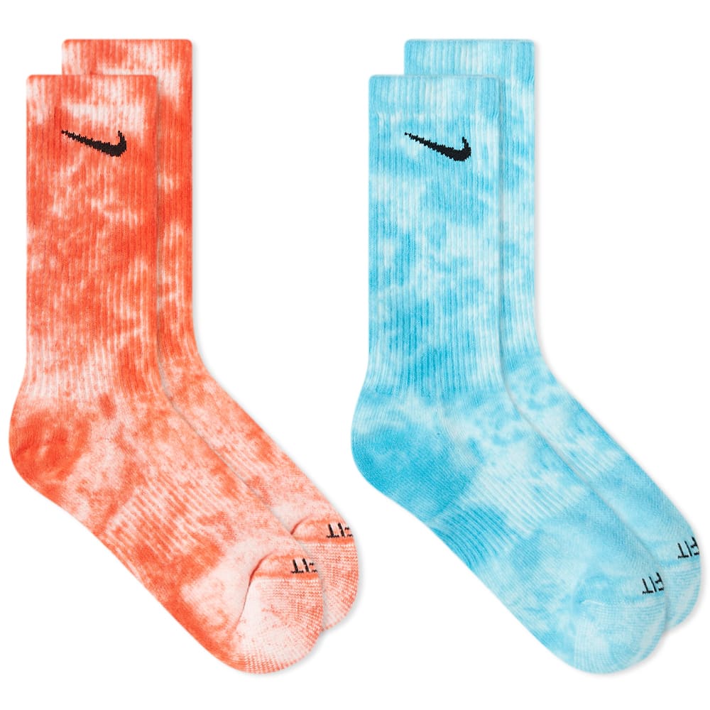 Ponožky Nike Tiedye Sock - 2 Pack Rôznofarebný | DM3407-902, 0