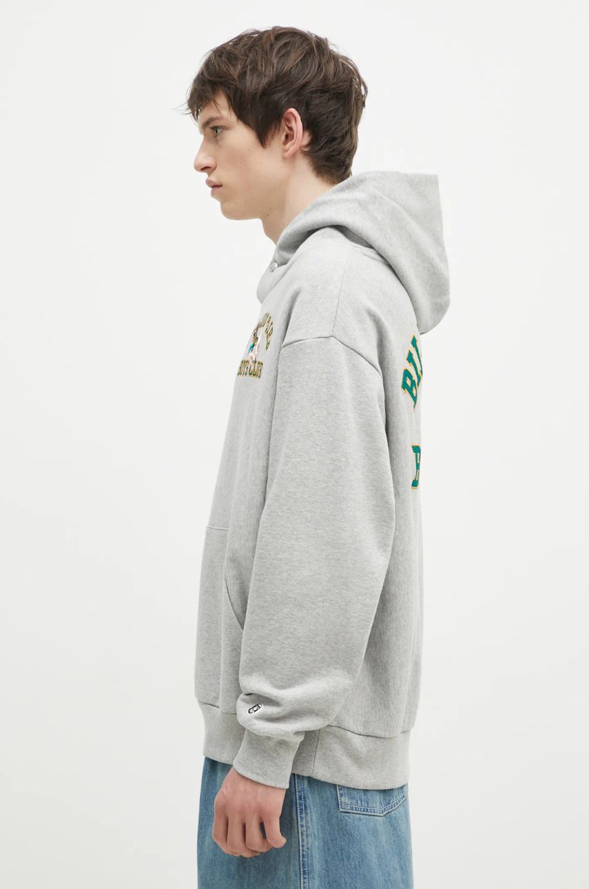 Mikina BILLIONAIRE BOYS CLUB Duck Varsity Embroidered Popover Hoodie Šedá | B24451, 1