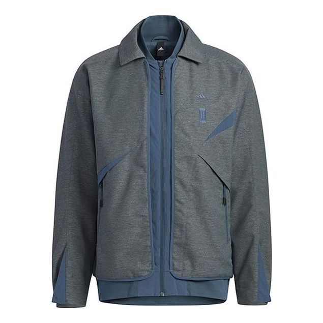 Bomber bunda adidas Originals WUJI Stitching Windproof Jacket Šedá | HY5846