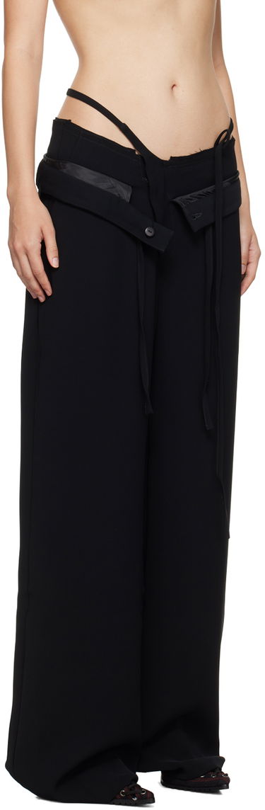 Nohavice Ottolinger Ottolinger Double Fold Suit Trousers Čierna | 1230801921, 4