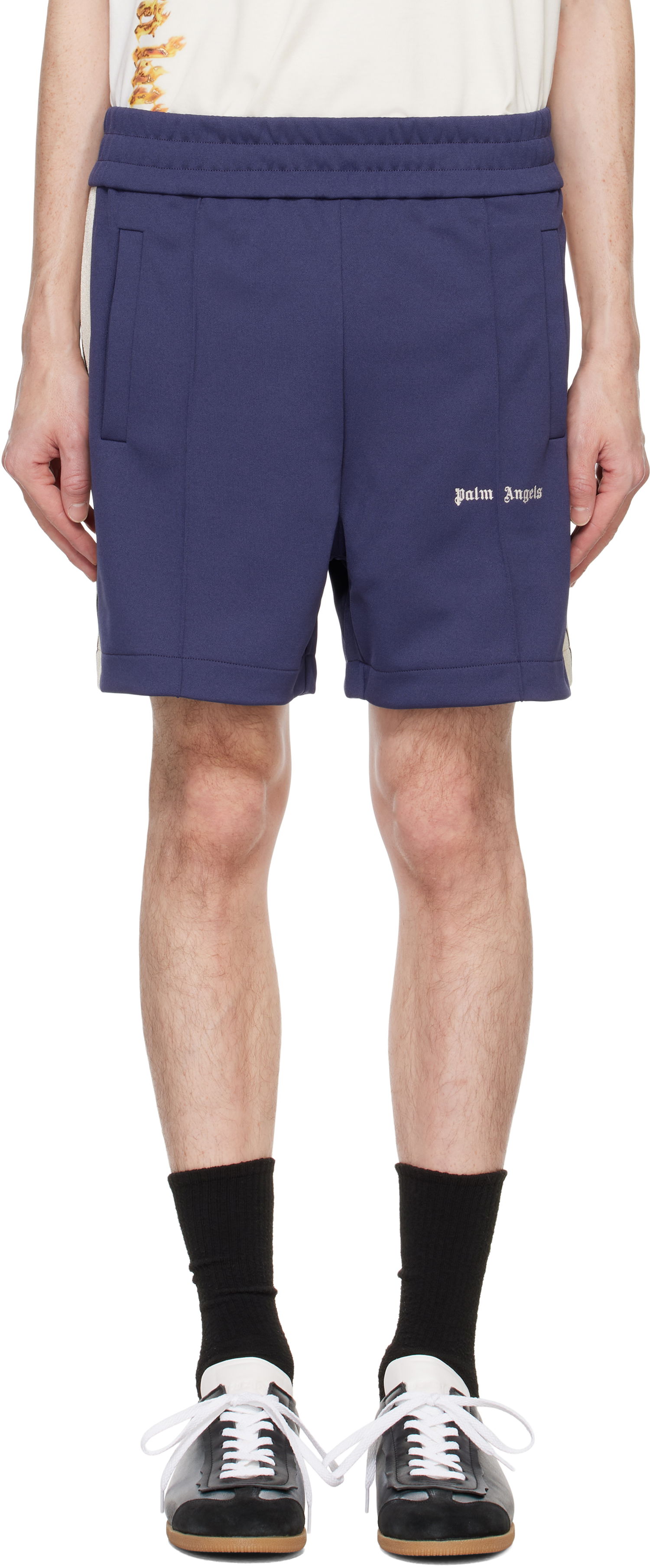 Šortky Palm Angels Classic Logo Track Modrá | PMCL004C99FAB0014603, 0