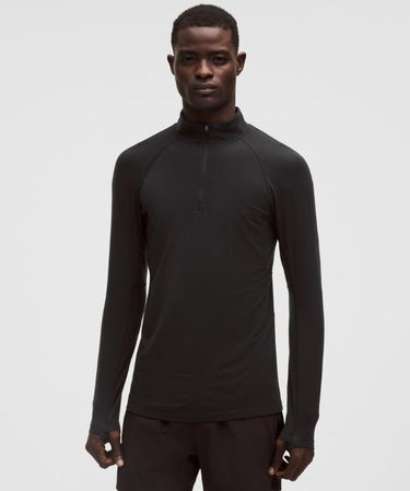 Sveter lululemon Half-Zip Base Layer Wool-Blend Čierna | prod20001495, 0