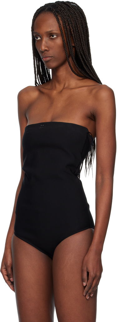 Body Courrèges Bustier Lingerie Jersey Bodysuit Čierna | 425JBD161JS0256, 3
