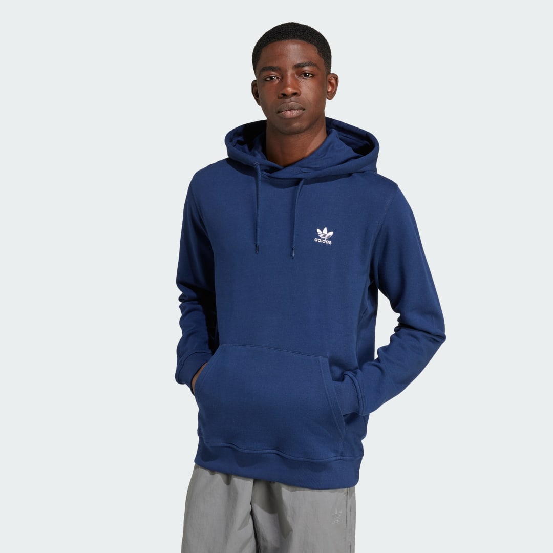 Mikina adidas Performance Trefoil Essentials Hoodie Modrá | IX7668, 0