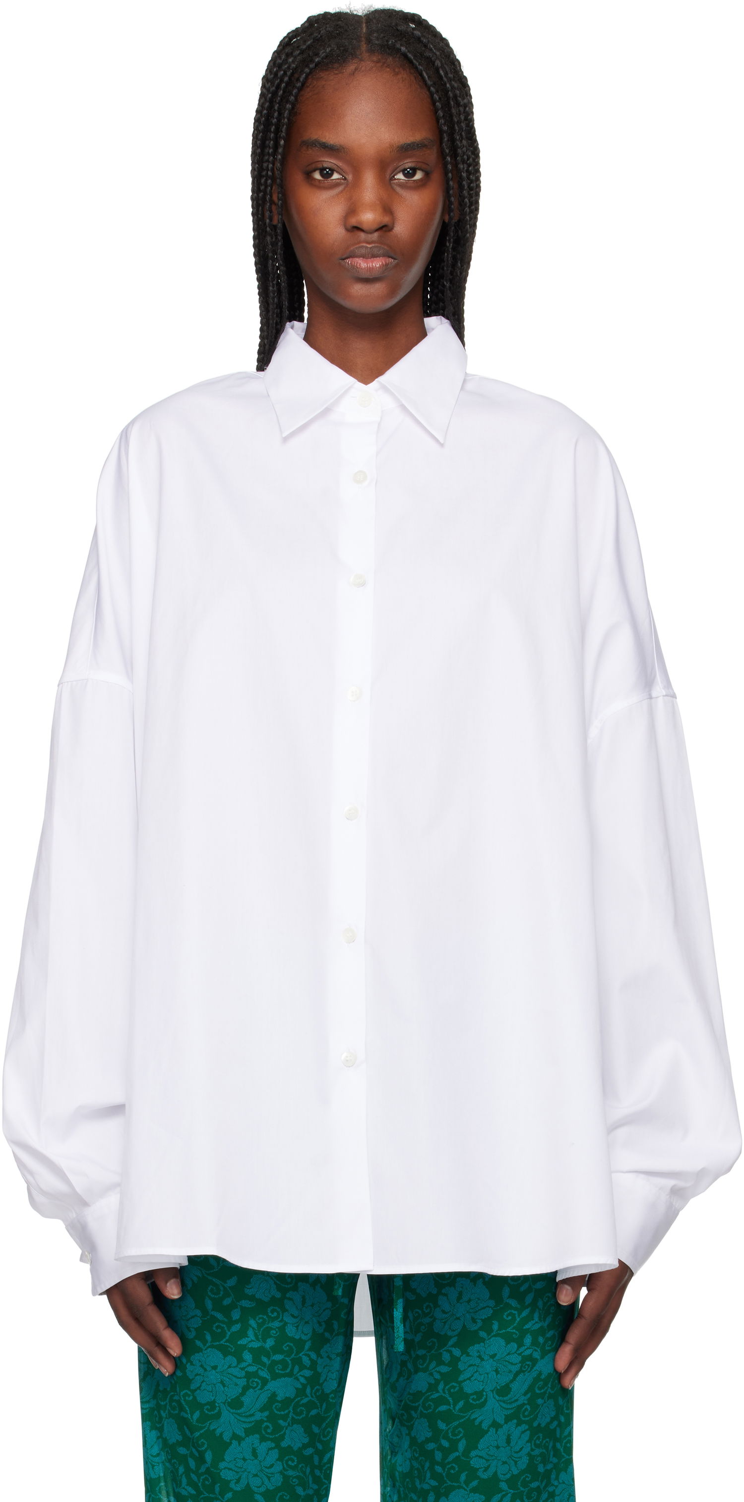 Košeľa Dries Van Noten Dries Van Noten Cotton Poplin Shirt Biela | 251-010700-1466, 0