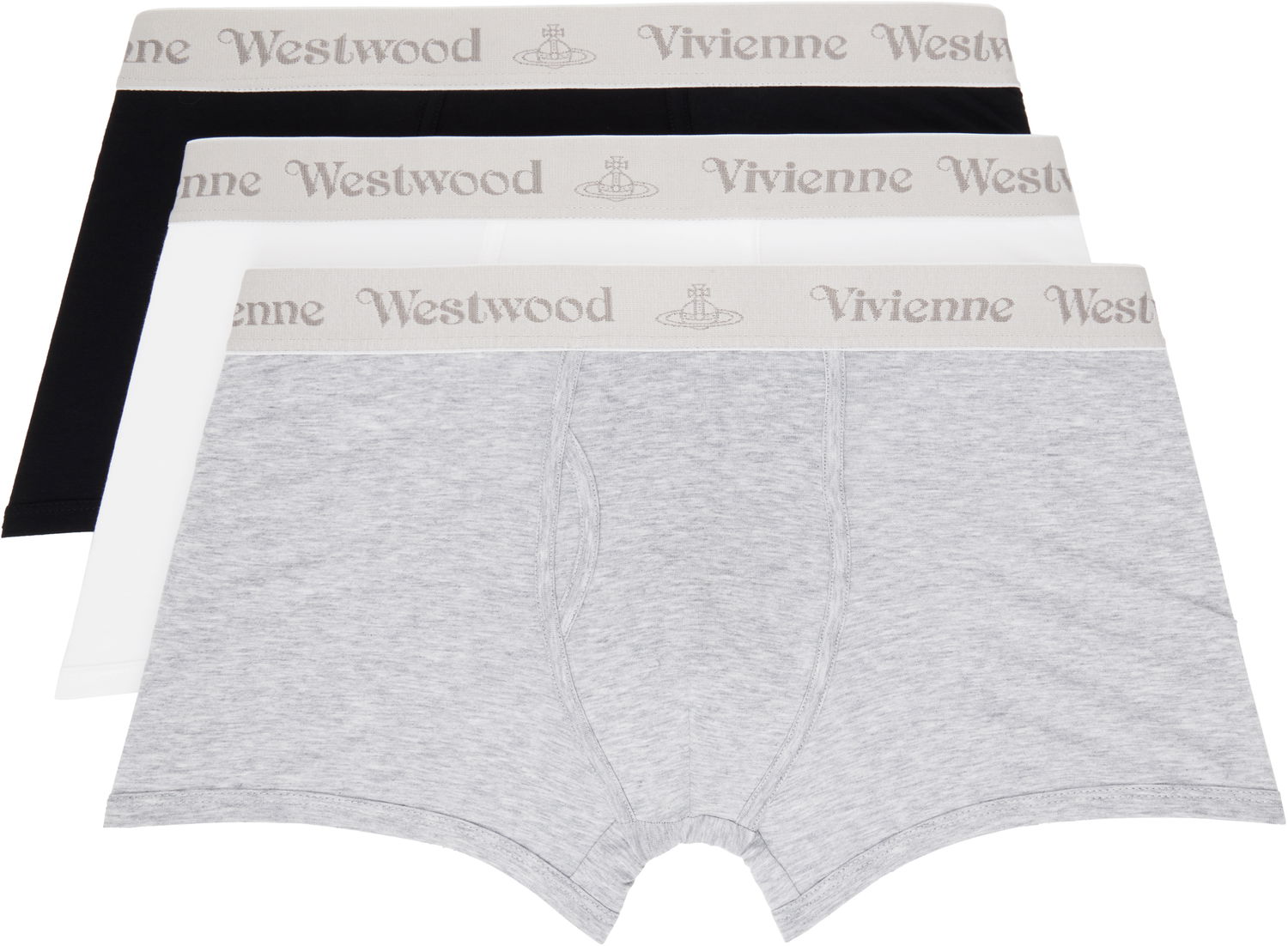 Boxerky Vivienne Westwood Three-Pack Boxers With Logo Bands Šedá | 8106001G-J002Y-, 0