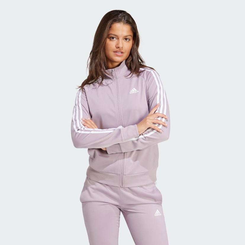 Mikina adidas Performance Slim 3-Stripes Track Jacket Fialová | IN2208