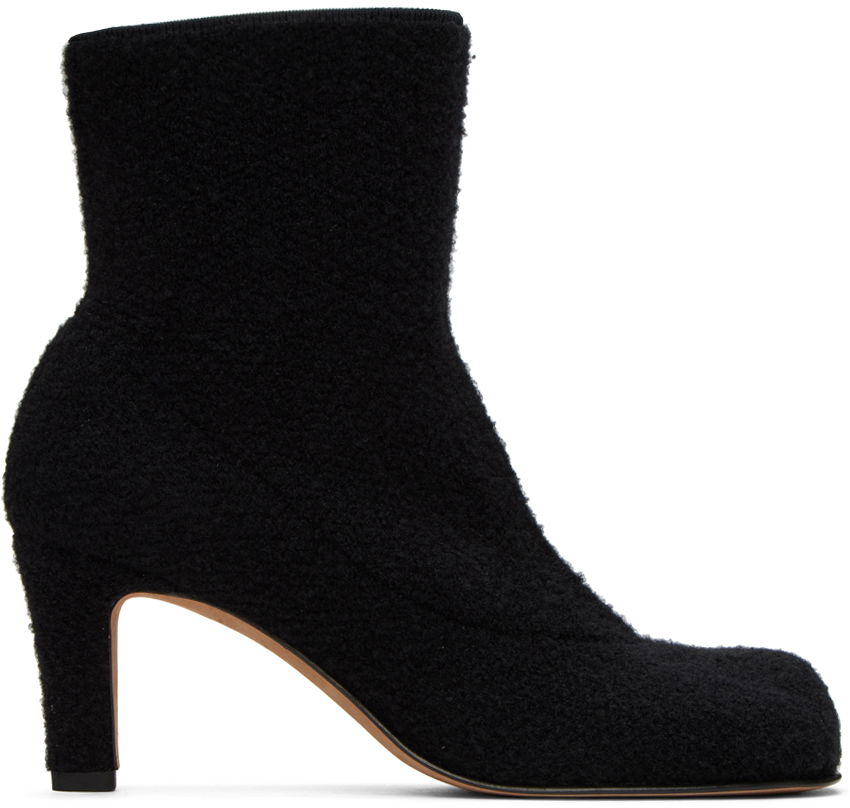 Wool Bouclé Boots "Black"