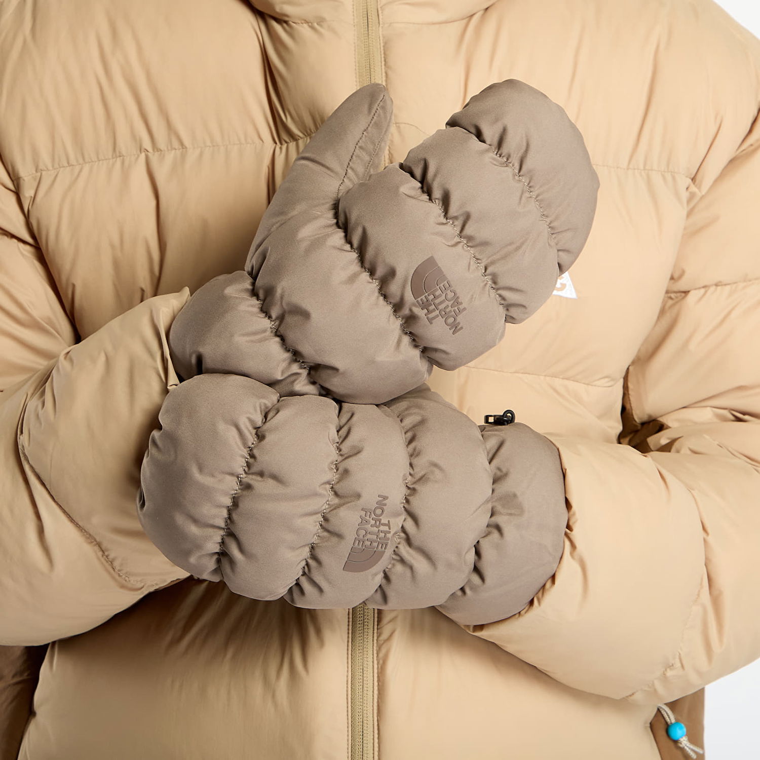Rukavice The North Face Montana Puffer Mitt Béžová | NF0A88JQBOW1, 0