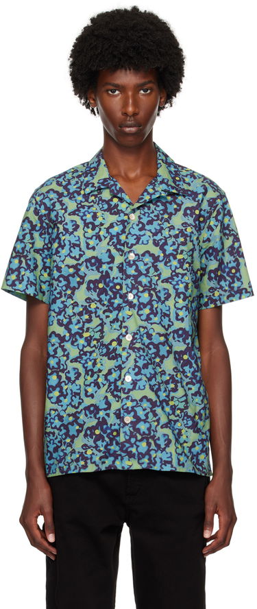 Košeľa Paul Smith PS Paul Smith Printed Shirt Modrá | M2R-114R-N22103-34, 0