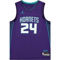 Tielko Nike NBA CHARLOTTE HORNETS DRI-FIT STATEMENT SWINGMAN JERSEY BRANDON MILLER Navy | DO9553-566, 0