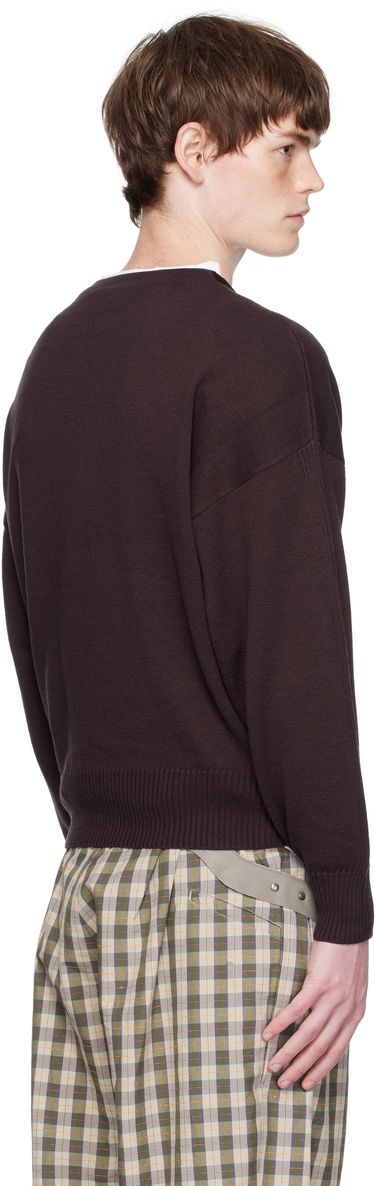 Sveter KIKO KOSTADINOV Kiko Kostadinov Vig Multi Collar Sweater Hnedá | KKAW25KN04-97, 2