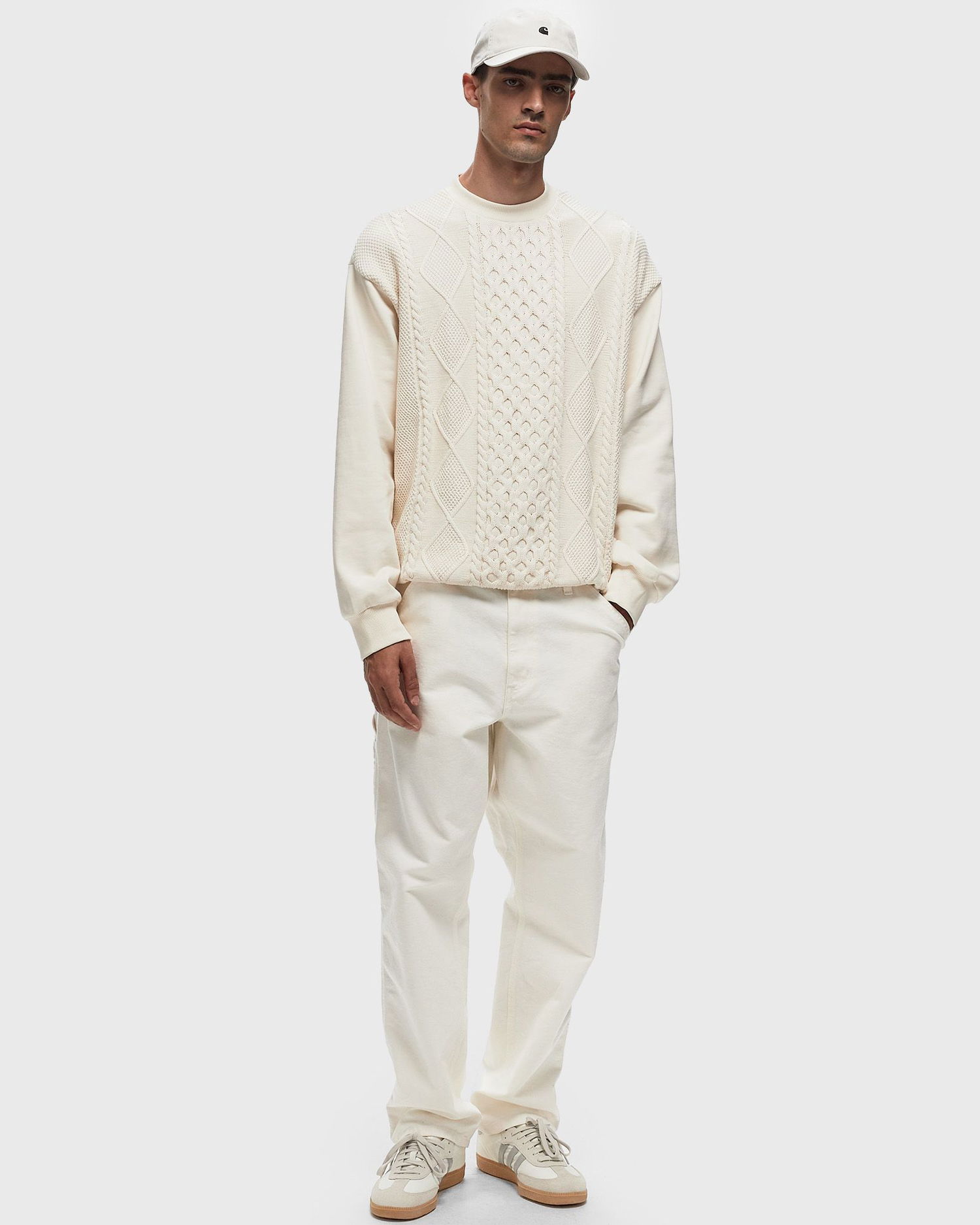 Sveter Carhartt WIP Sweater Crewneck Béžová | I034033-05.XX, 1