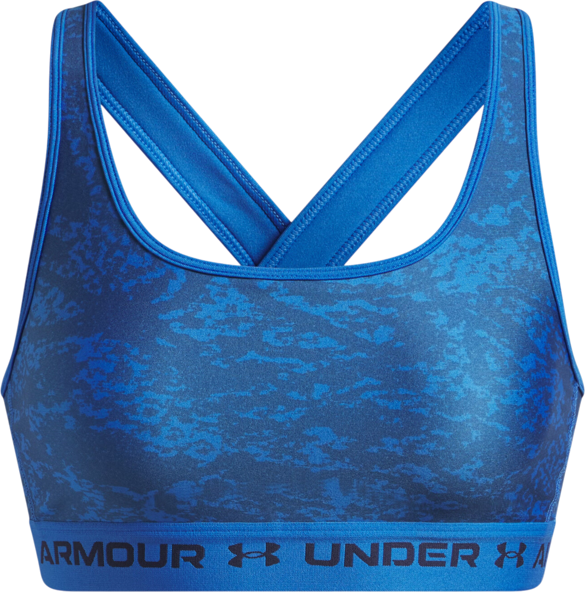 Podprsenka Under Armour Under Armour Crossback Mid Print Sports Bra Modrá | 1361042-402, 0