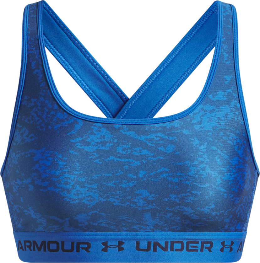 Podprsenka Under Armour Under Armour Crossback Mid Print Sports Bra Modrá | 1361042-402
