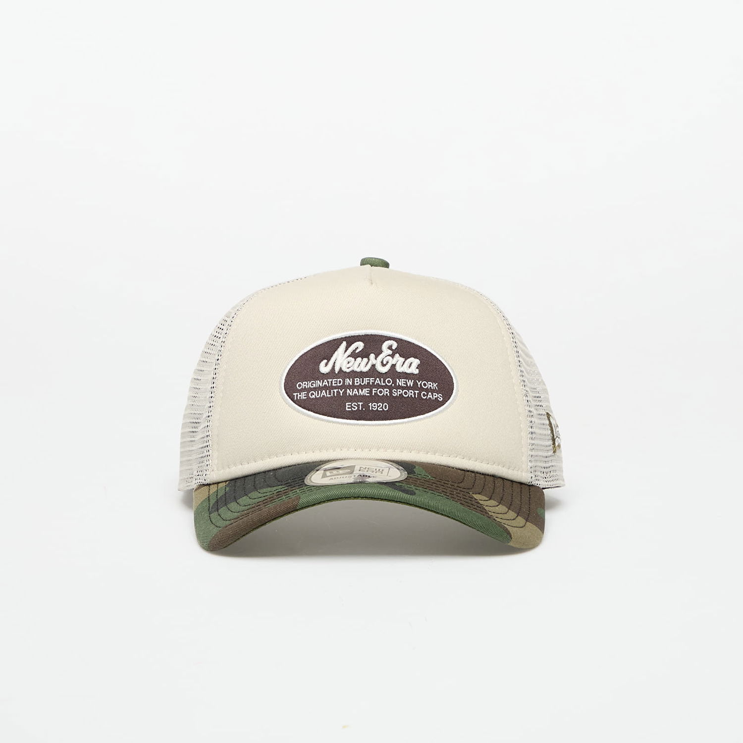 Šiltovka New Era 9FORTY Trucker Oval Patch Cap Béžová | 60691078, 0