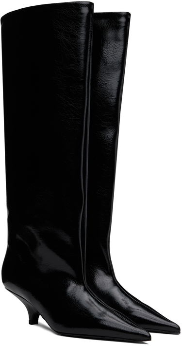 Tenisky a topánky TOTEME 'The Wedge-Heel' Kitten Heel Boots Čierna | 244-WAS0192-LE0020, 3