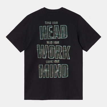 Tričko Carhartt WIP Short Sleeve Mind Your Head T-Shirt Čierna | I036000_9, 1