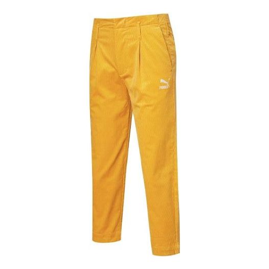 Nohavice Puma Corduroy Woven Pants Žltá | 534967-37