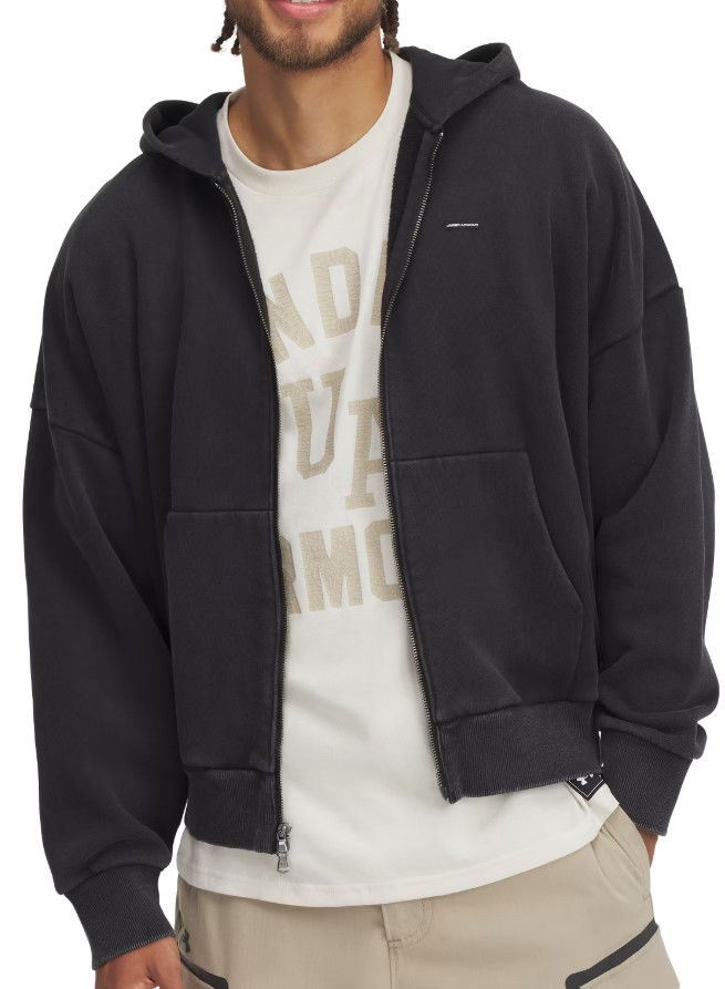 Mikina Under Armour Under Armour Icon HWT Fleece Wash Full-Zip Hoodie Čierna | 6000651-001, 0