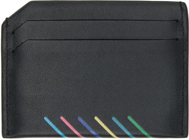 Peňaženka Paul Smith PS Paul Smith Sports Stripe Card Holder Čierna | M2A-7621-APSSTS, 1