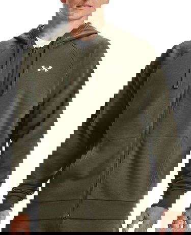 Mikina Under Armour Rival Cotton Full-Zip Hoodie Zelené | 1357106-390, 0