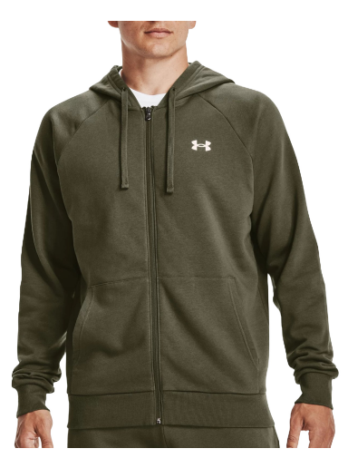 Mikina Under Armour Rival Cotton Full-Zip Hoodie Zelené | 1357106-390