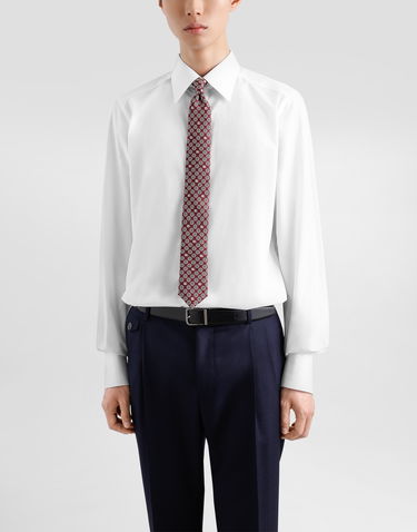 Doplnky Dolce & Gabbana Dolce & Gabbana Martini Jacquard Micro-Design Logo Tie Vínová | GT149EG0WU1X0801, 1