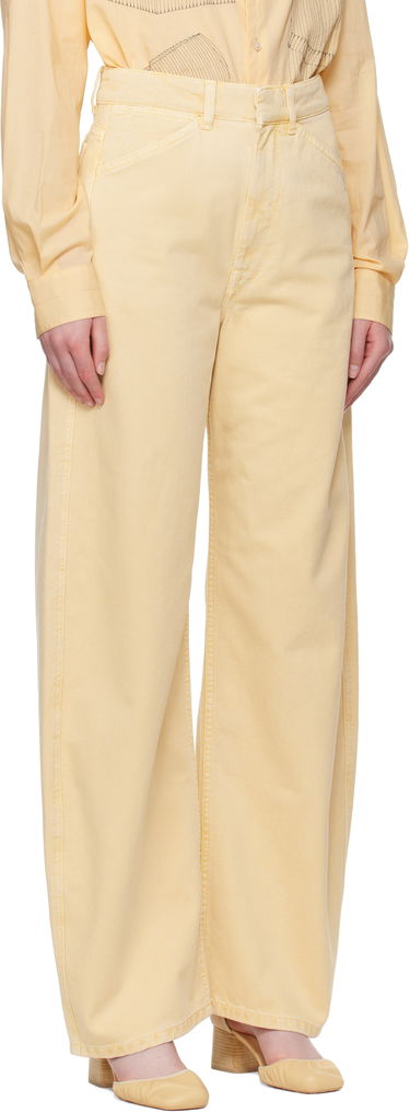 Džínsy LEMAIRE LEMAIRE High Waisted Curved Jeans Žltá | PA1052 LD1045, 1